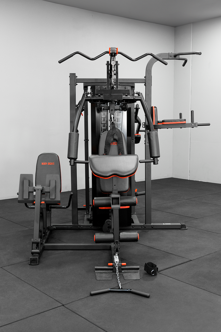 เครื่องออกกำลังกายในบ้าน Body Iron BHG9000 Ultimate 5-Station Multi-Home Gym Trainer