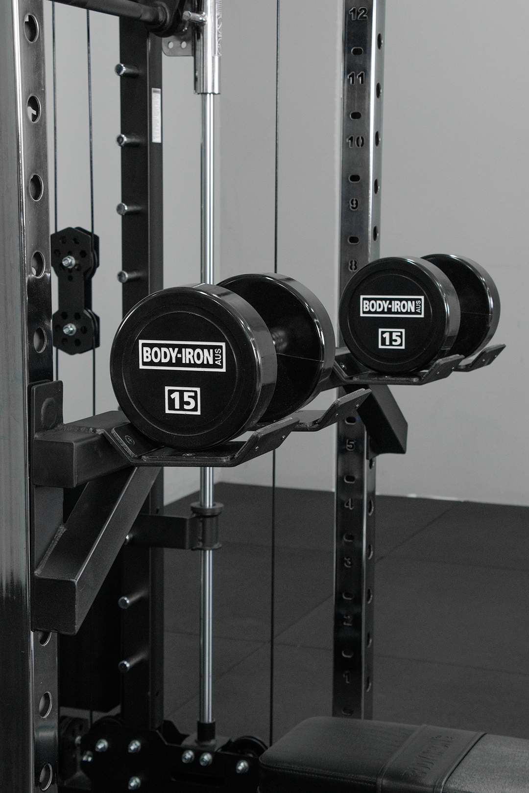 Body Iron Dumbbell Holder Attachment 60mm X 60mm Pair