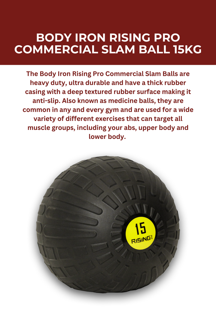 Body Iron Rising Pro Commercial Slam Ball 15kg