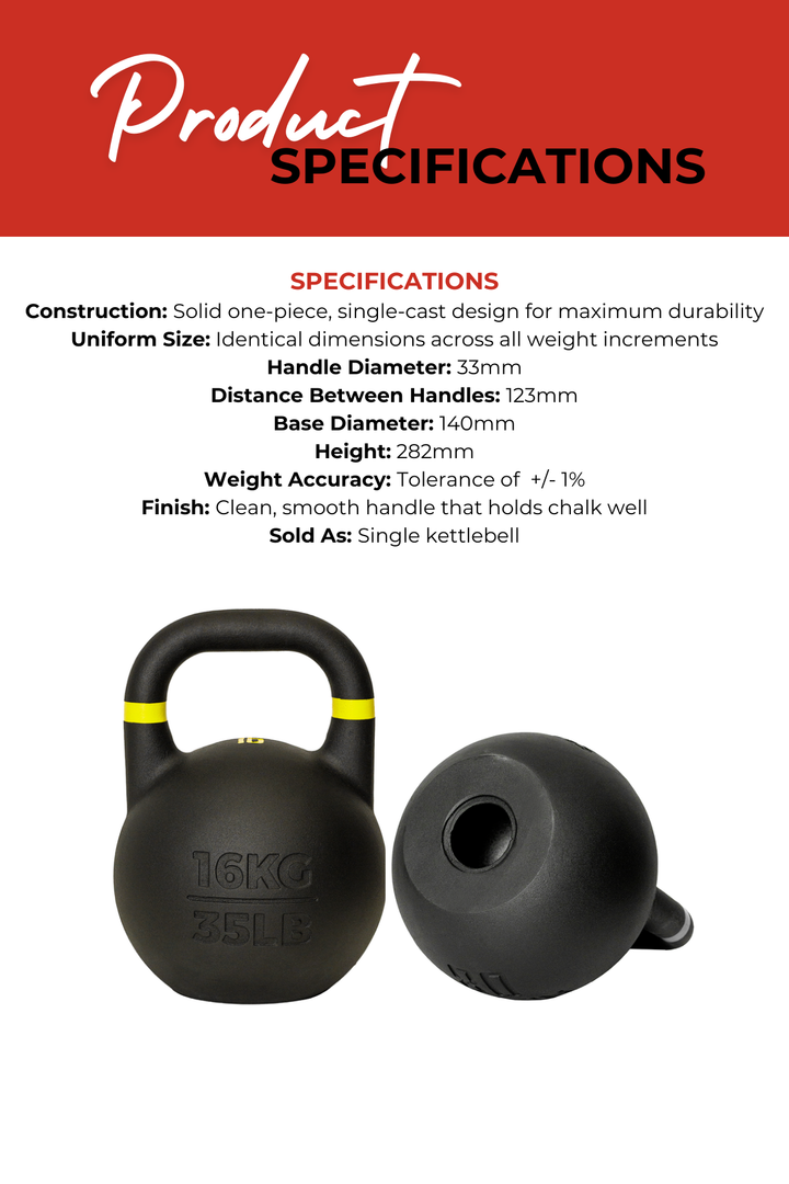 Body Iron Rising Pro Grade Competition Kettlebell 16kg