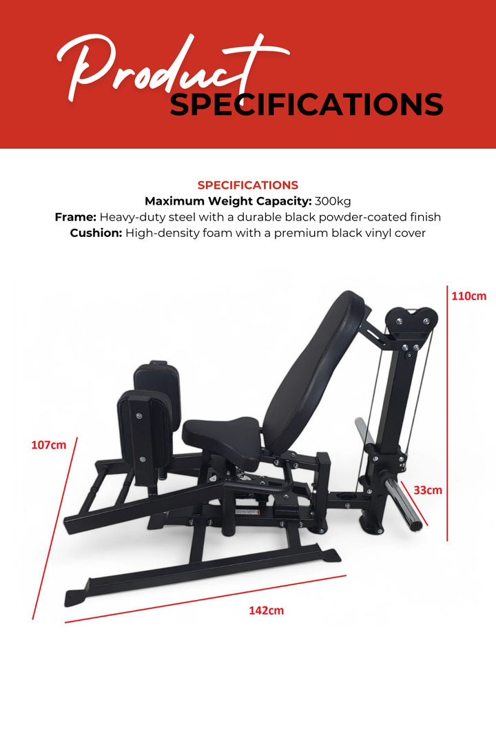 Body Iron Commercial Plate Load Hip Adductor & Abductor Machine
