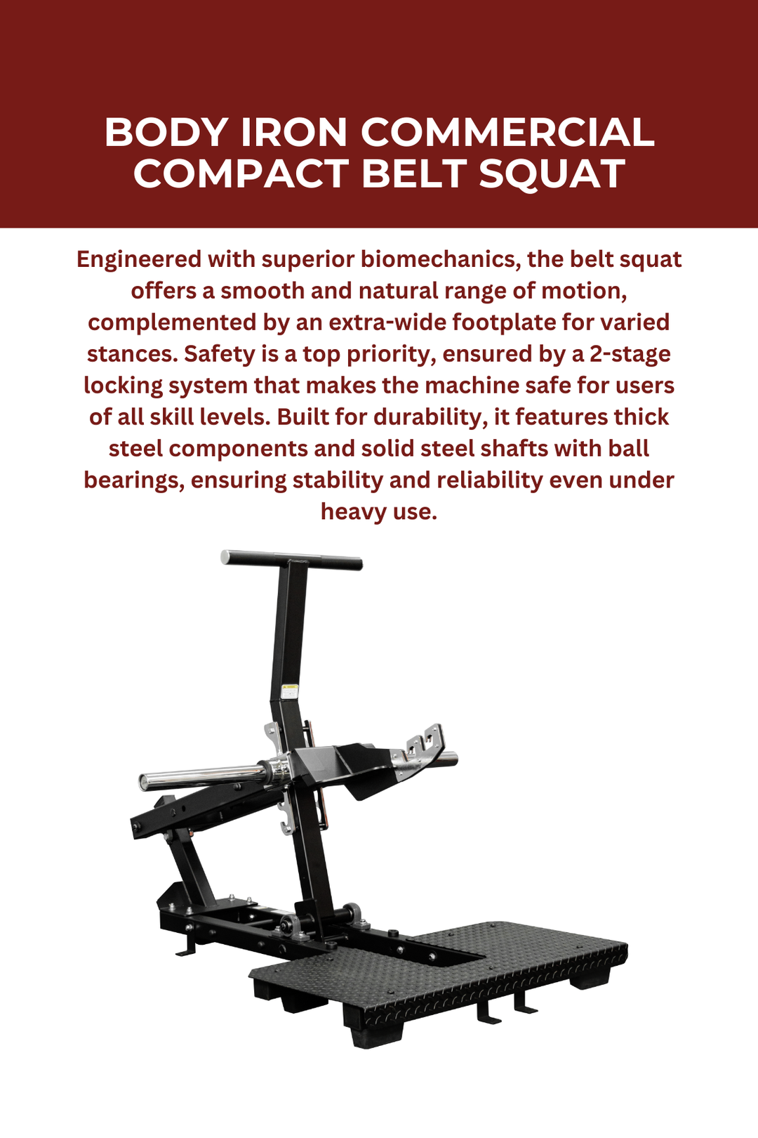 Body Iron Commercial Compact Belt Squat