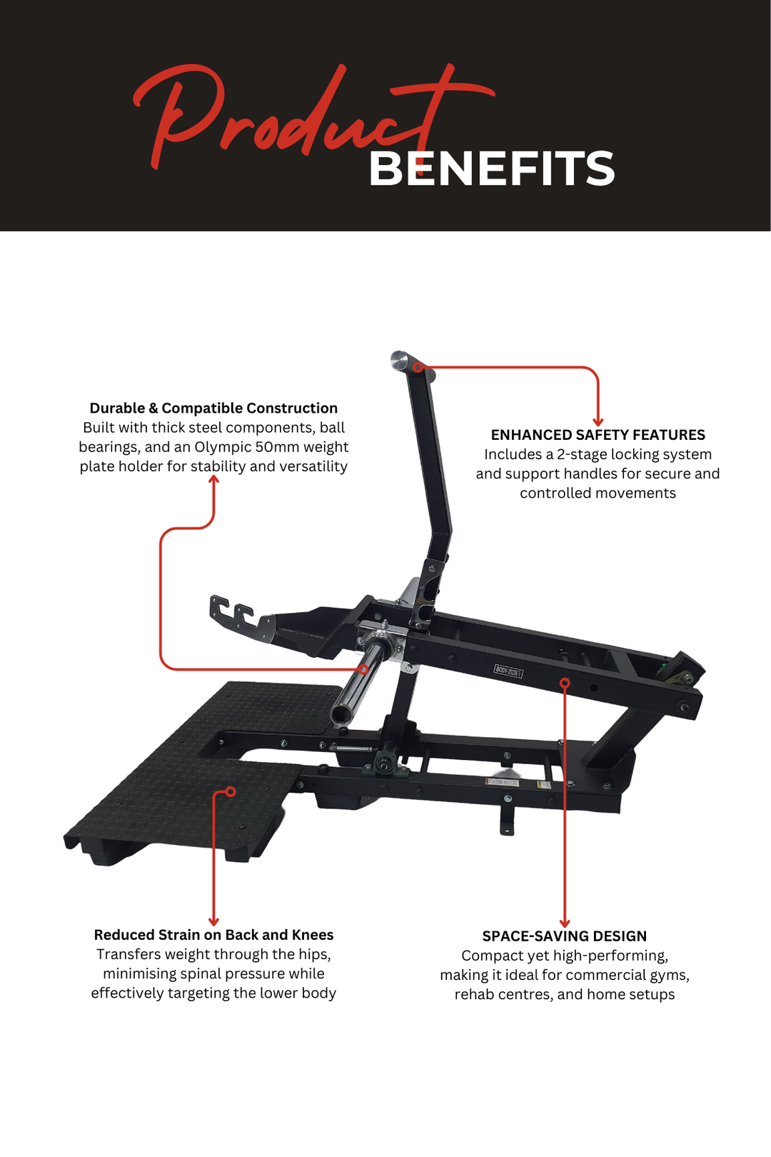 Body Iron Commercial Compact Belt Squat