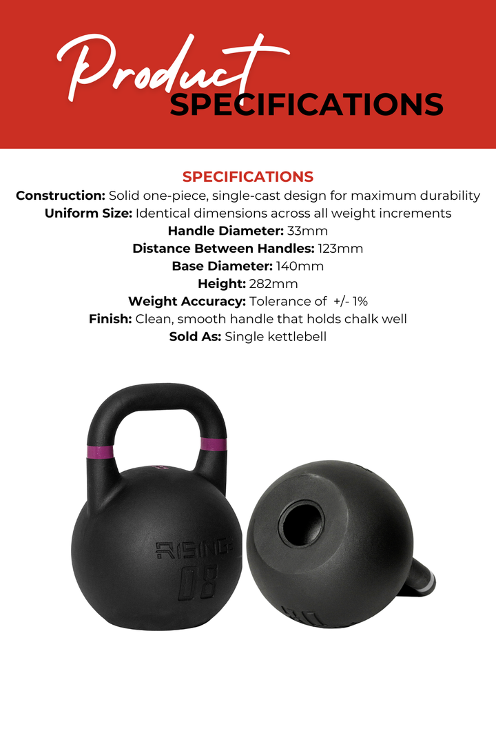 Body Iron Rising Pro Grade Competition Kettlebell 8kg