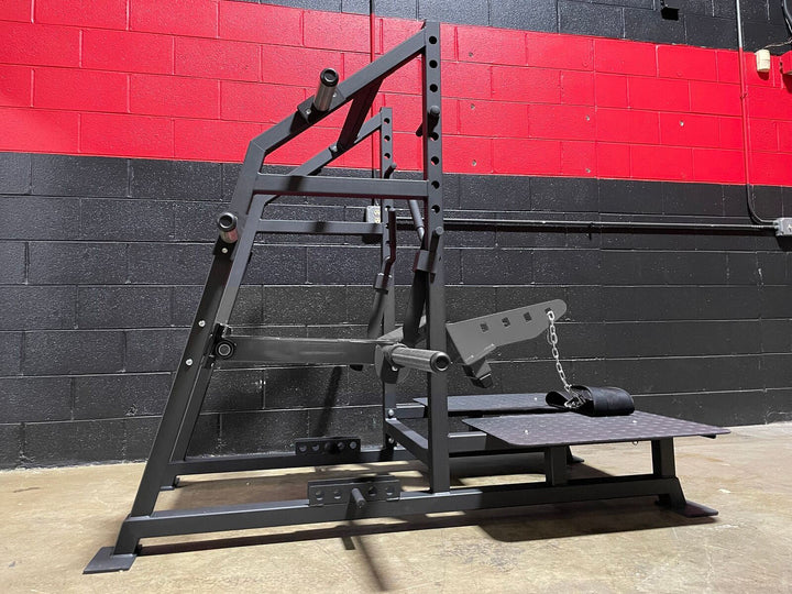 เครื่องฝึกสควอทแบบใช้เข็มขัด Body Iron Commercial Power Belt Squat Rack Machine