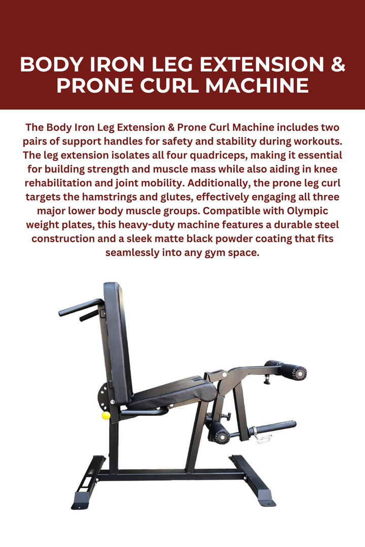 Body Iron Leg Extension & Prone Curl Machine