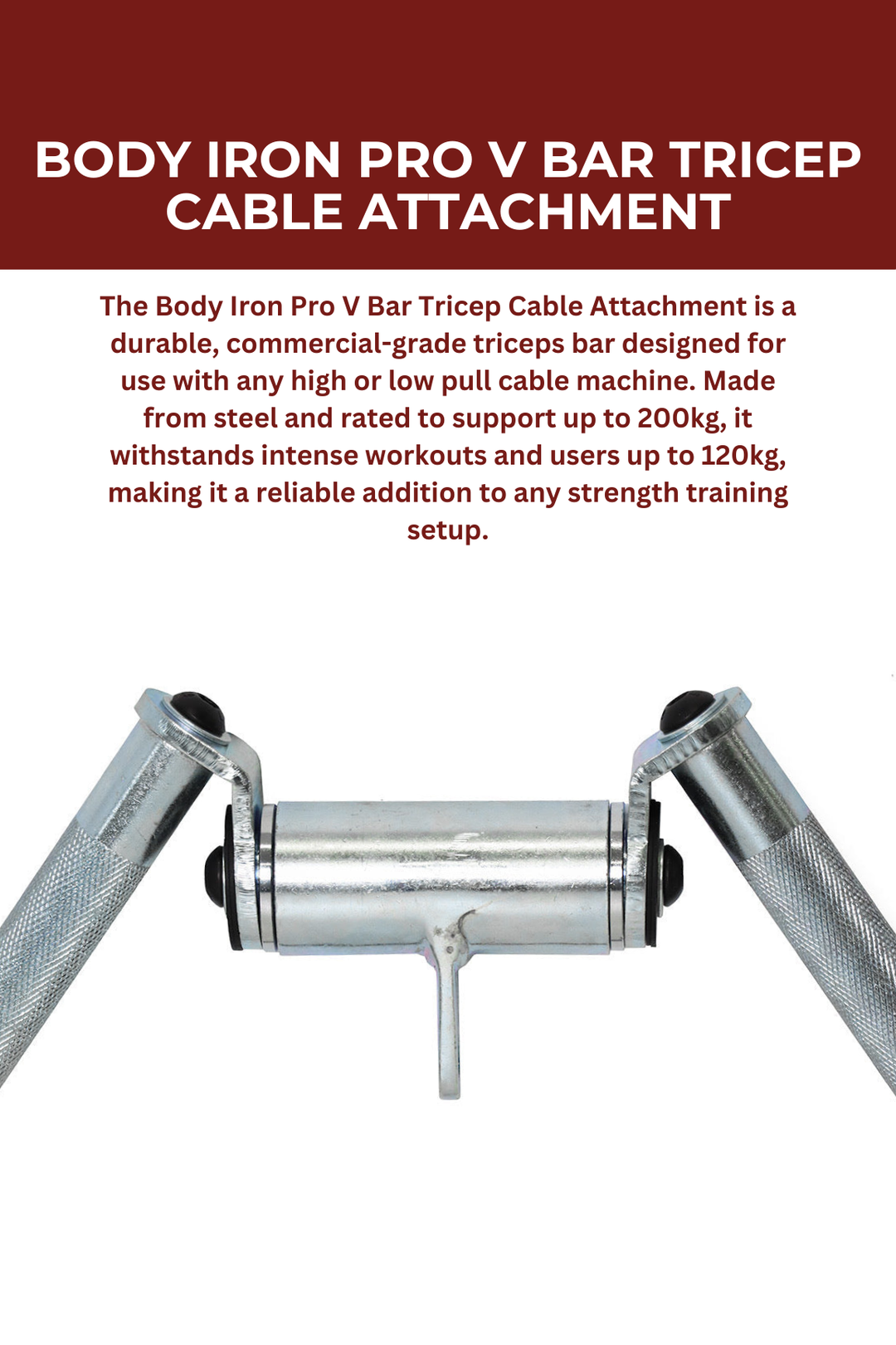 Body Iron Pro V bar Tricep Cable Attachment