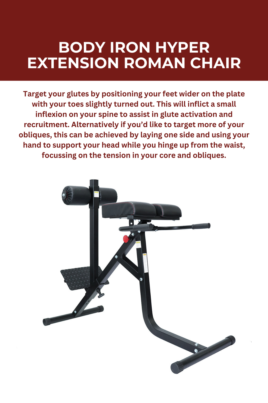 Body Iron Hyper Extension Roman Chair