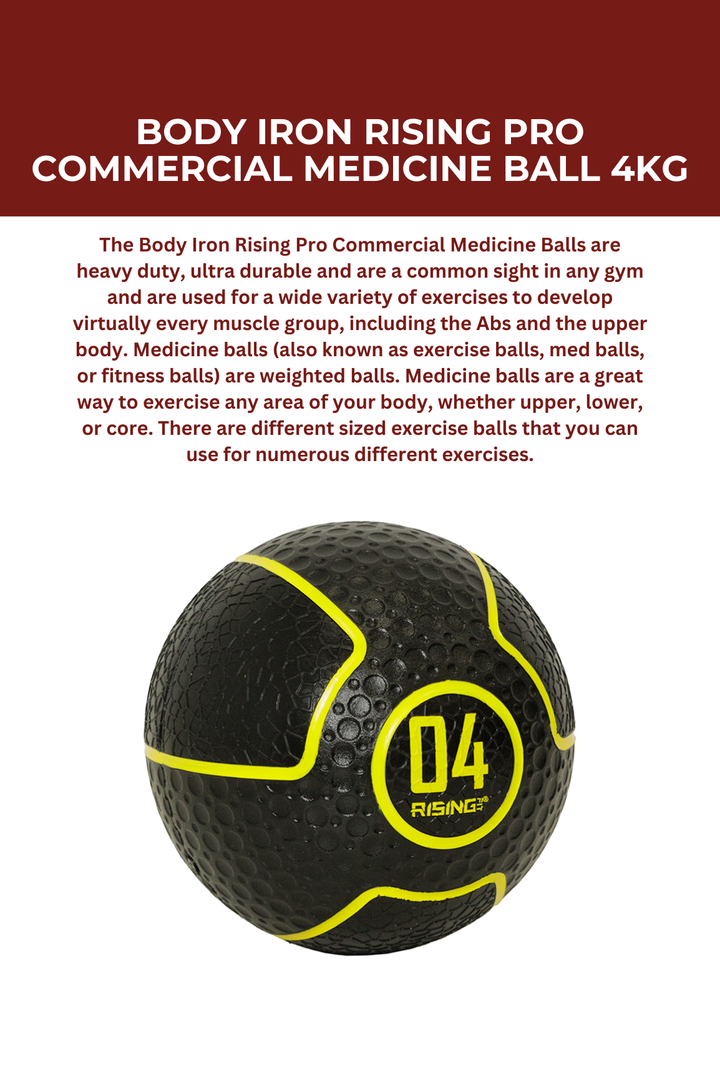Body Iron Rising Pro Commercial Medicine Ball 4KG