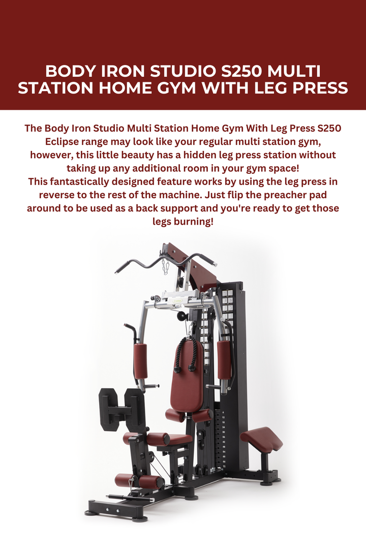 Body Iron Studio S250 Multi Station Home Gym With Leg Press