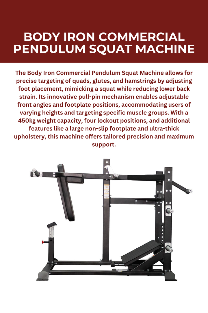 Body Iron Commercial Pendulum Squat Machine