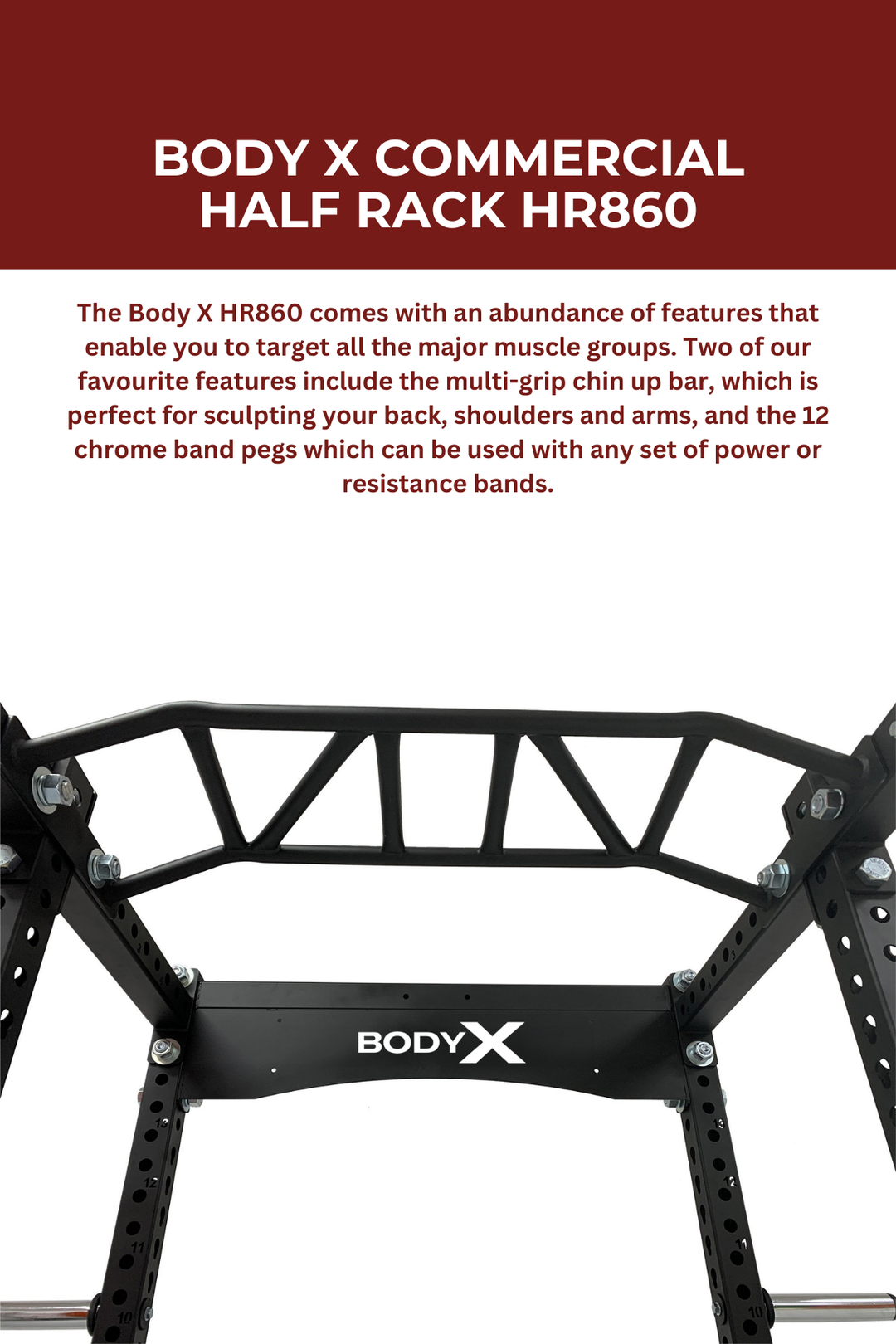 Body X Commercial Half Rack HR860