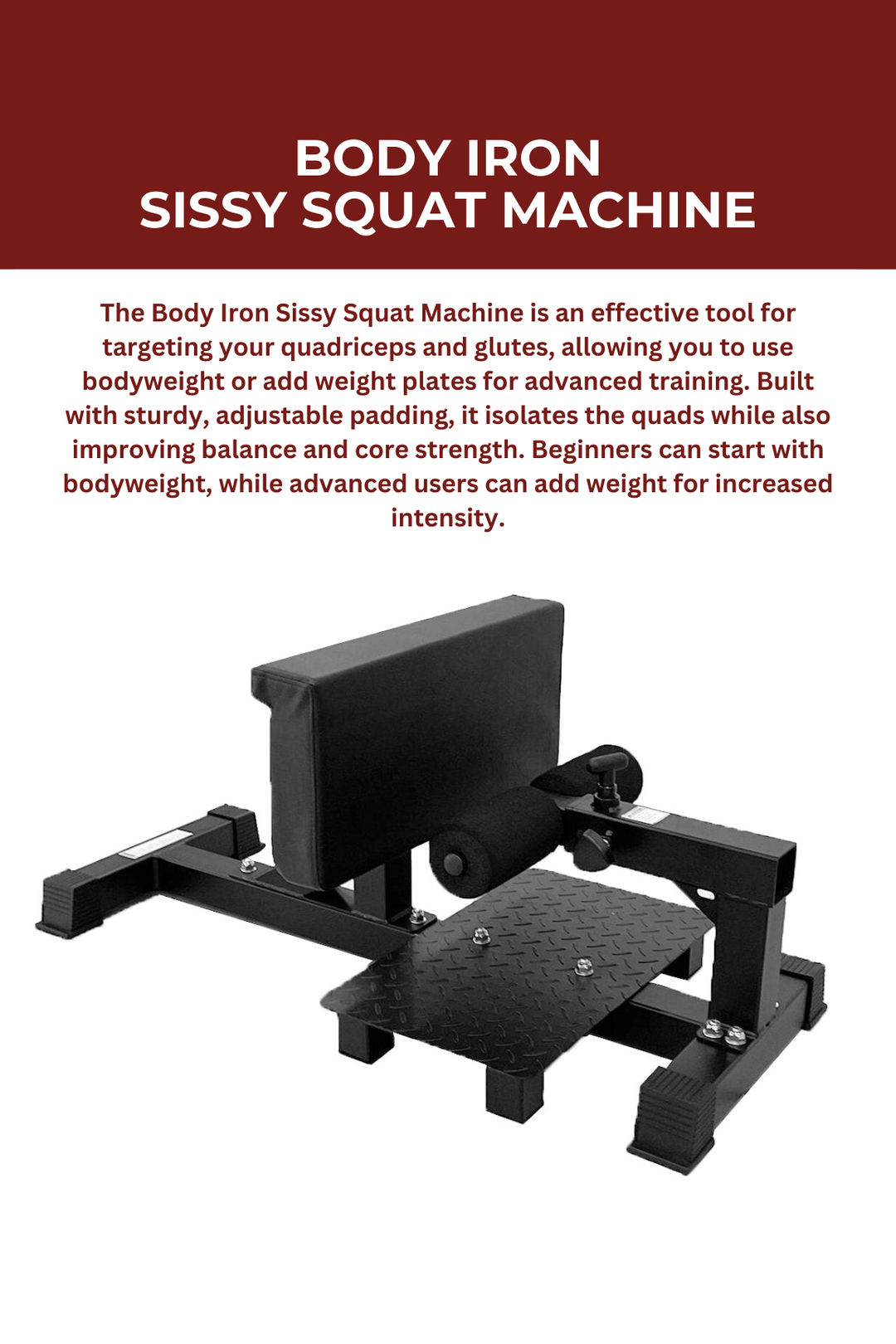 Body Iron Sissy Squat Machine