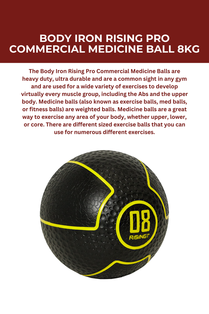 Body Iron Rising Pro Commercial Medicine Ball 8Kg