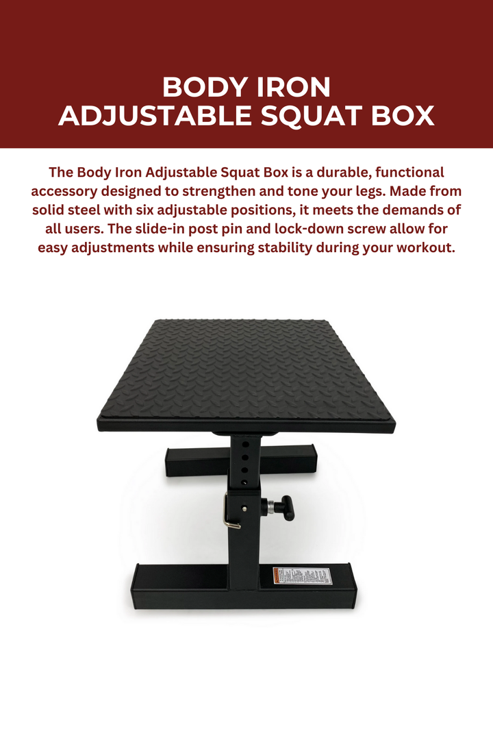 Body Iron Adjustable Squat Box