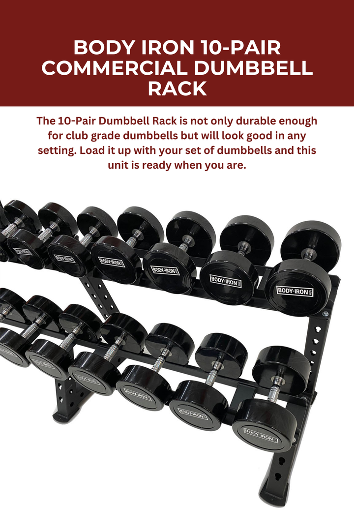 Body Iron 10-Pair Commercial Dumbbell Rack