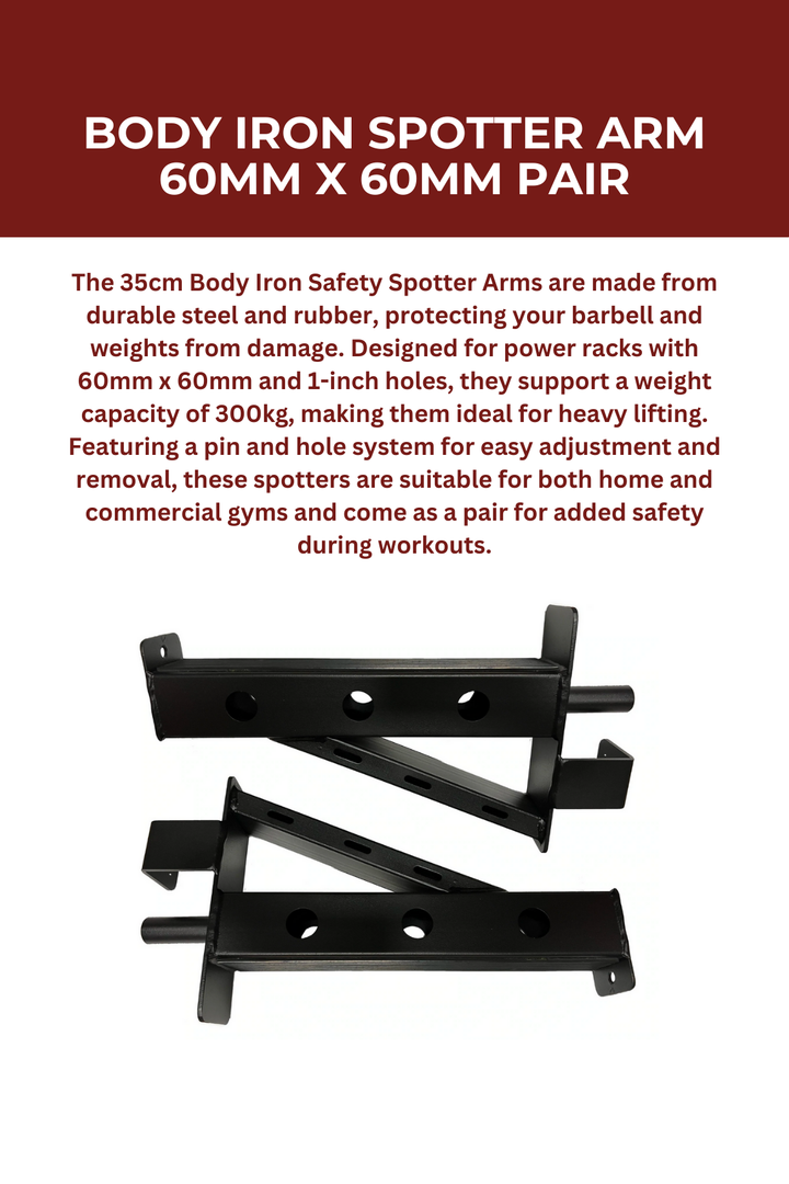 Body Iron Spotter Arm 60mm X 60mm Pair