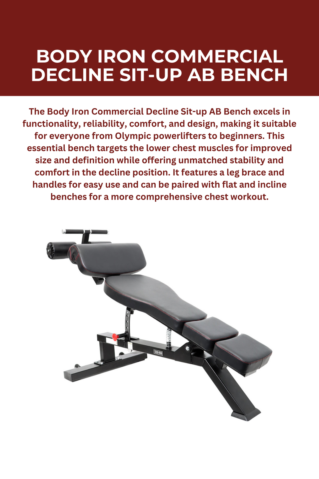 Body Iron Commercial Decline Sit-up AB Bench