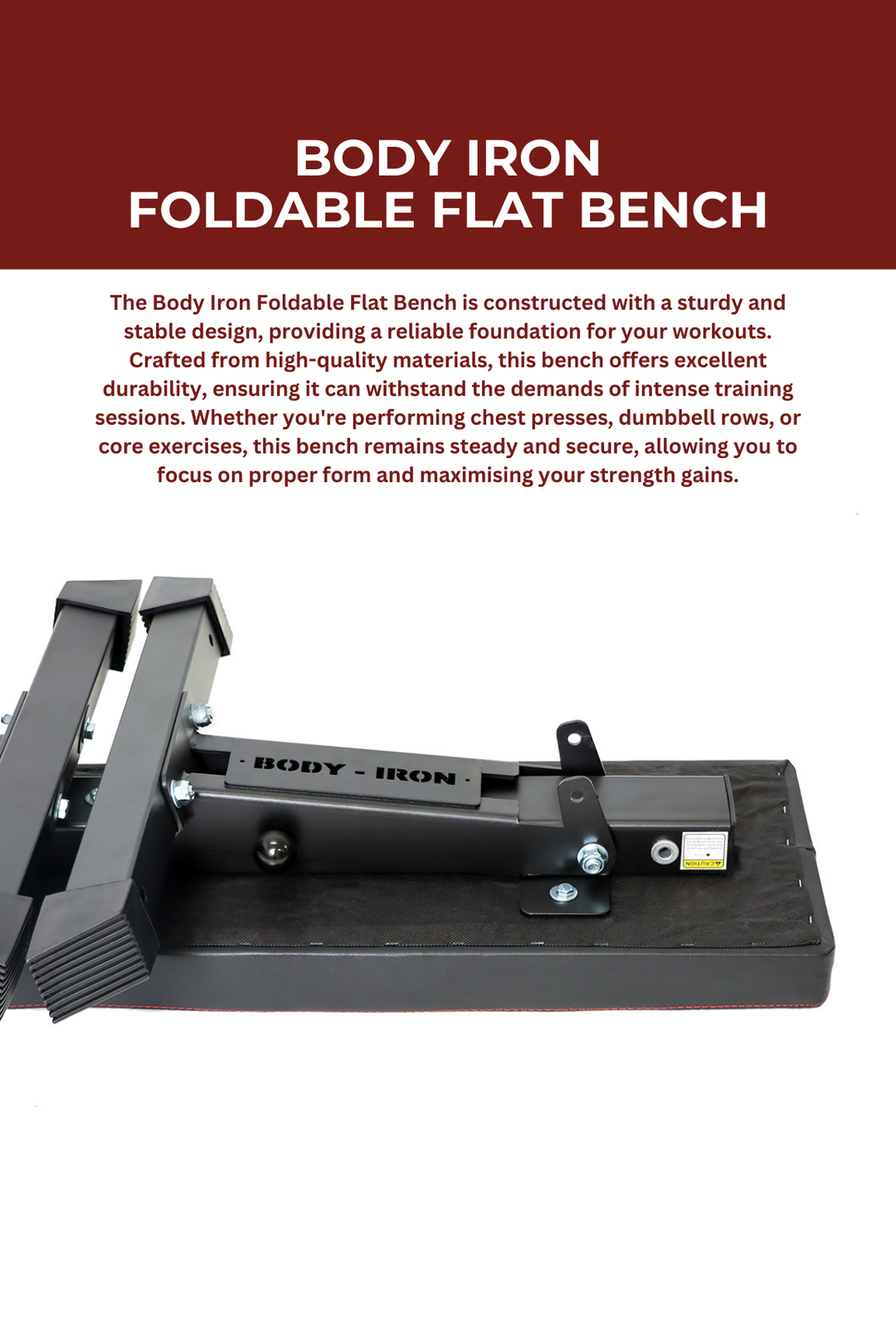 Body Iron Foldable Flat Bench