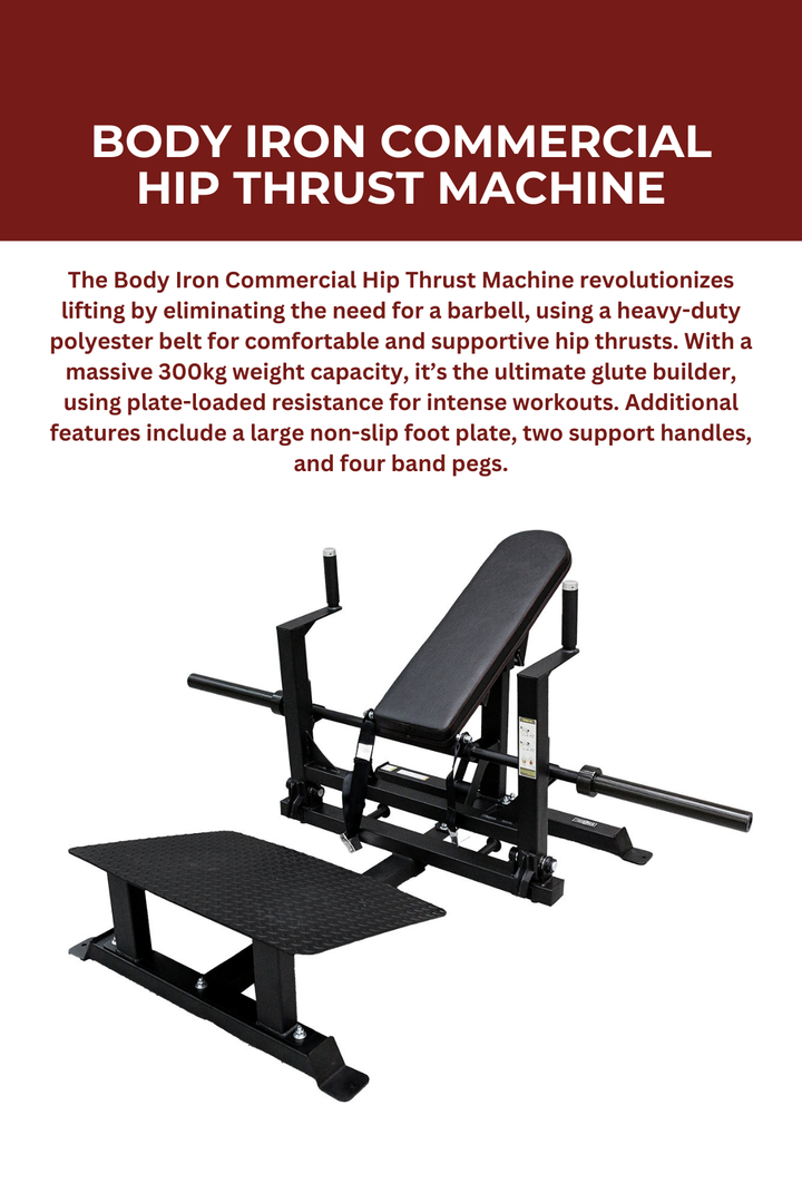 Body Iron Commercial Hip Thrust Machine