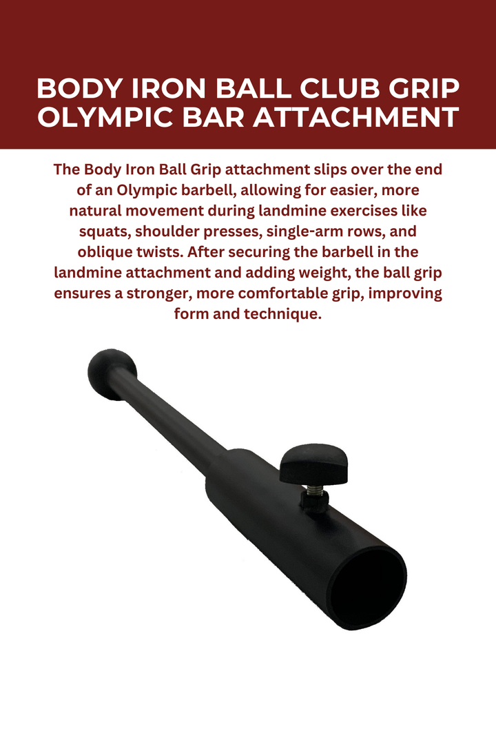 Body Iron Ball Club Grip Olympic Bar Attachment