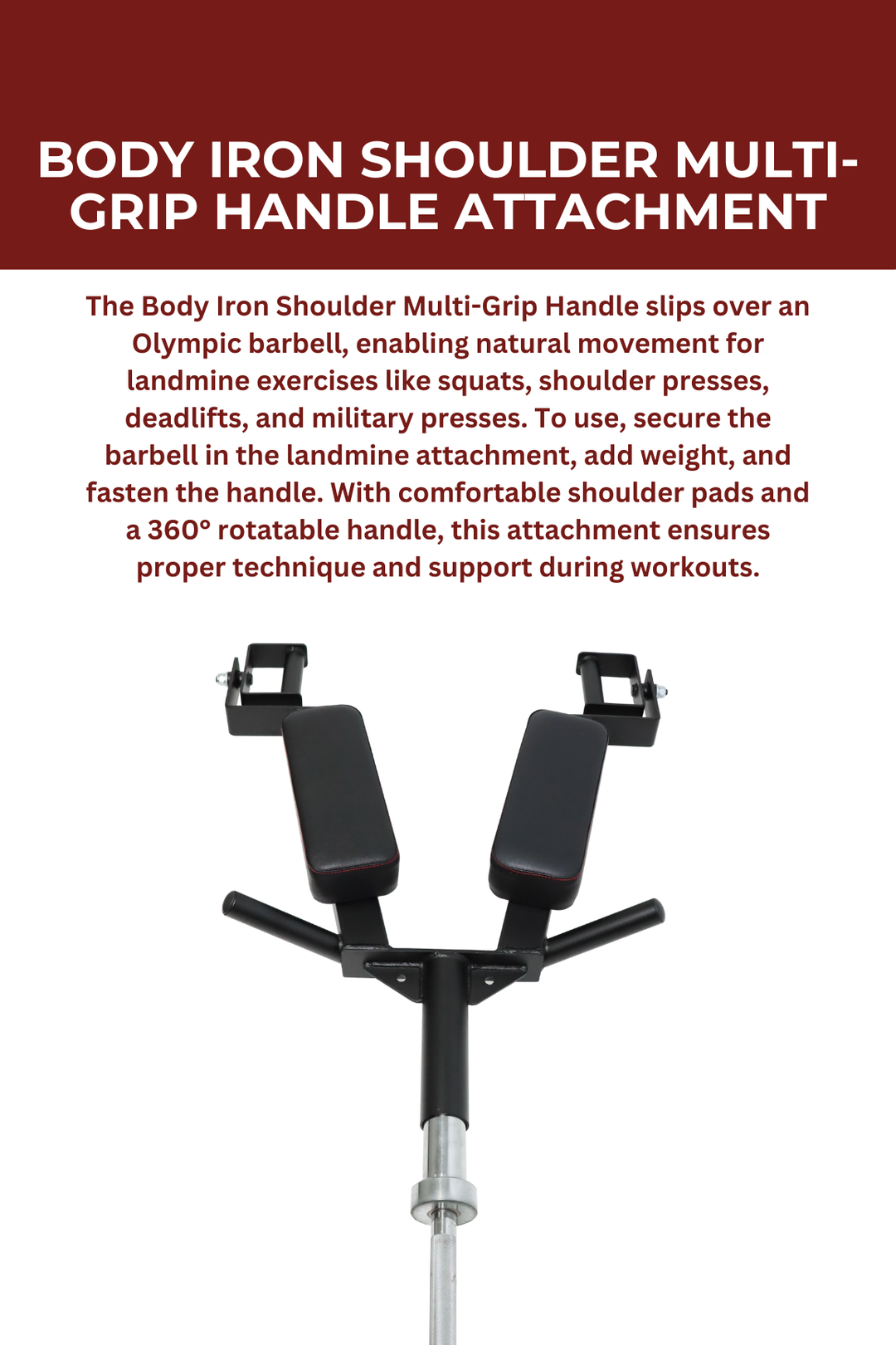 Body Iron Shoulder Multi-Grip Handle Attachment