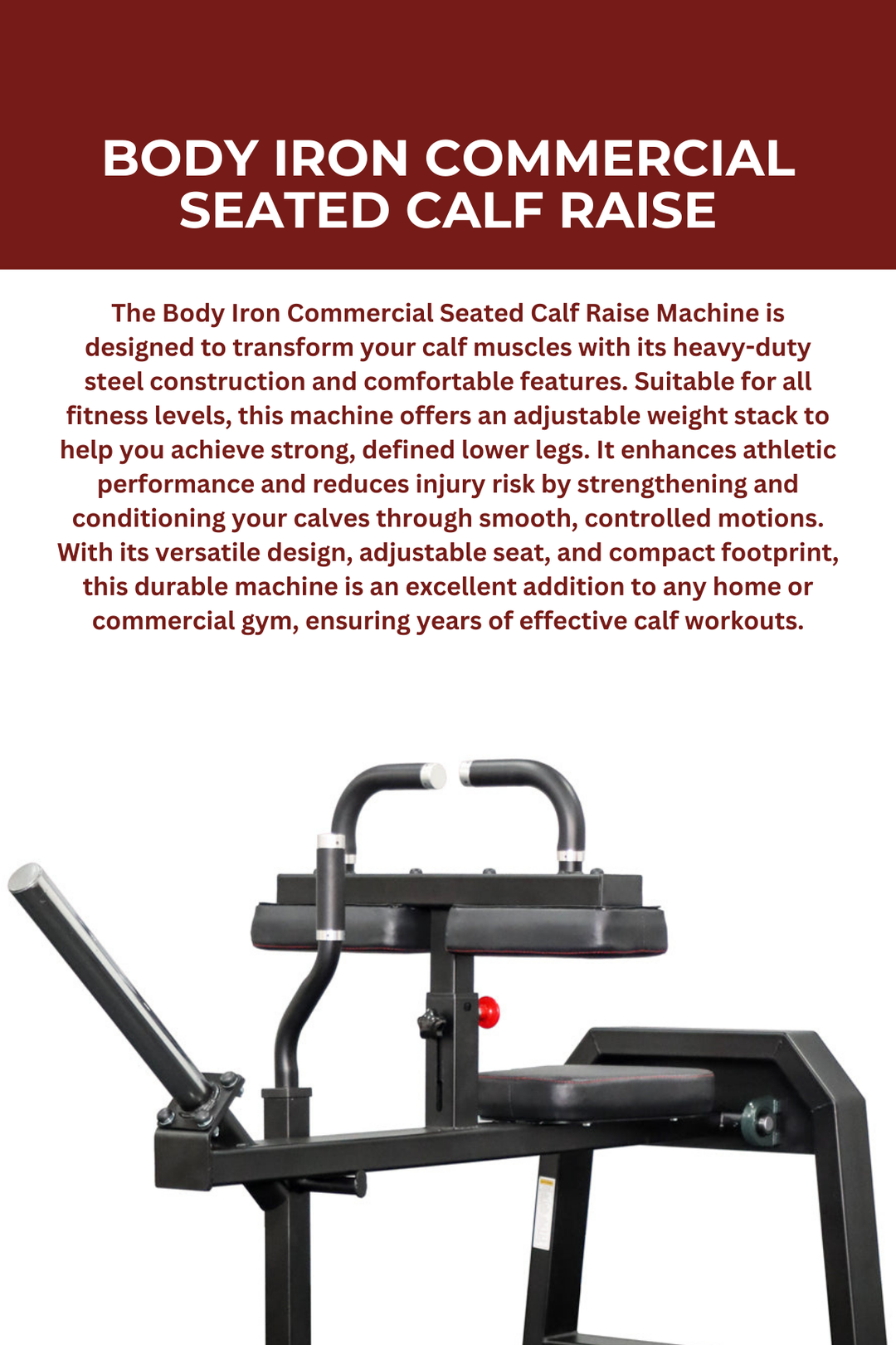 Body Iron Commercial Seated Calf Raise