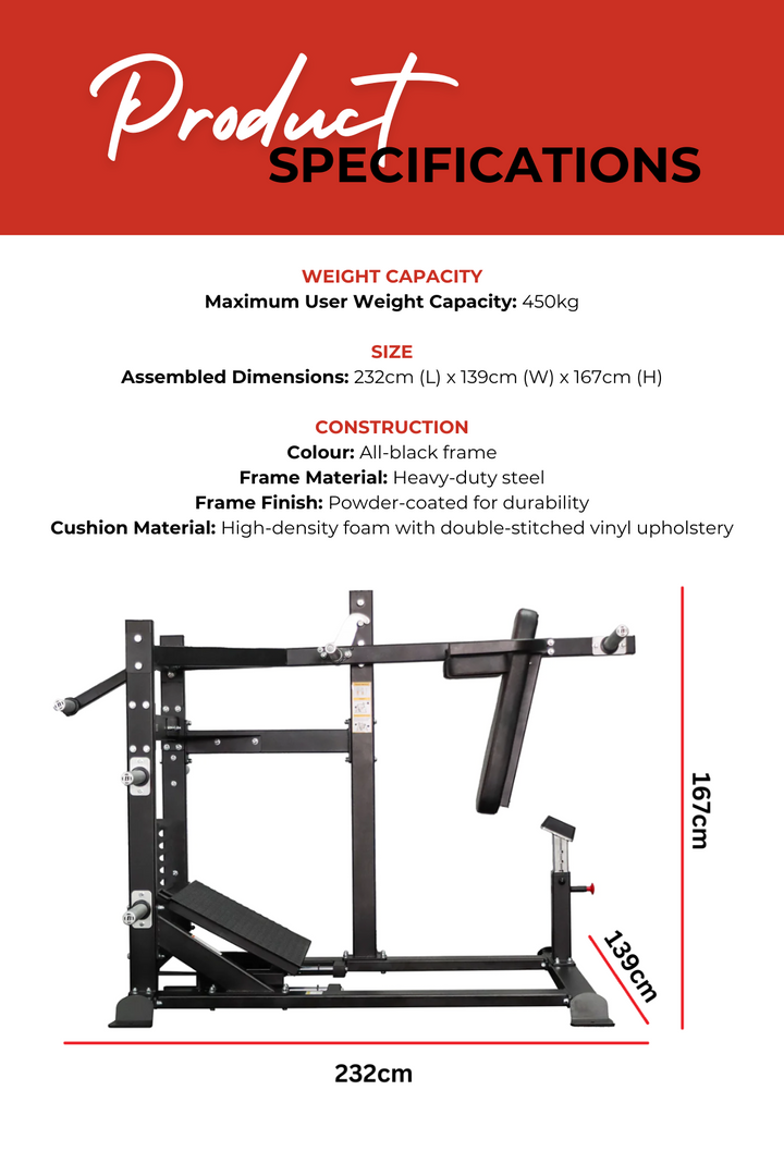 Body Iron Commercial Pendulum Squat Machine