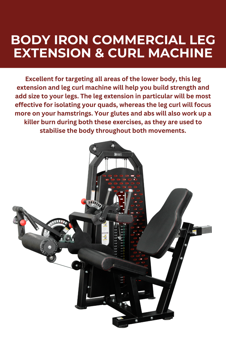 Body Iron Commercial Leg Extension & Curl Machine