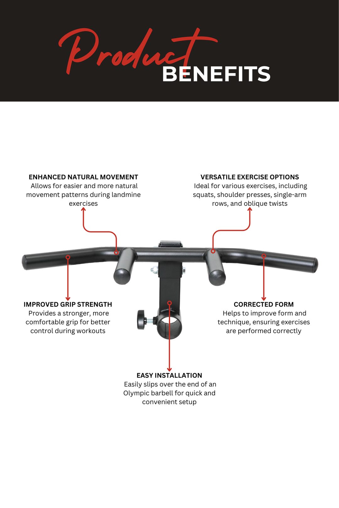 Body Iron T Bar Row Multi Grip Attachment