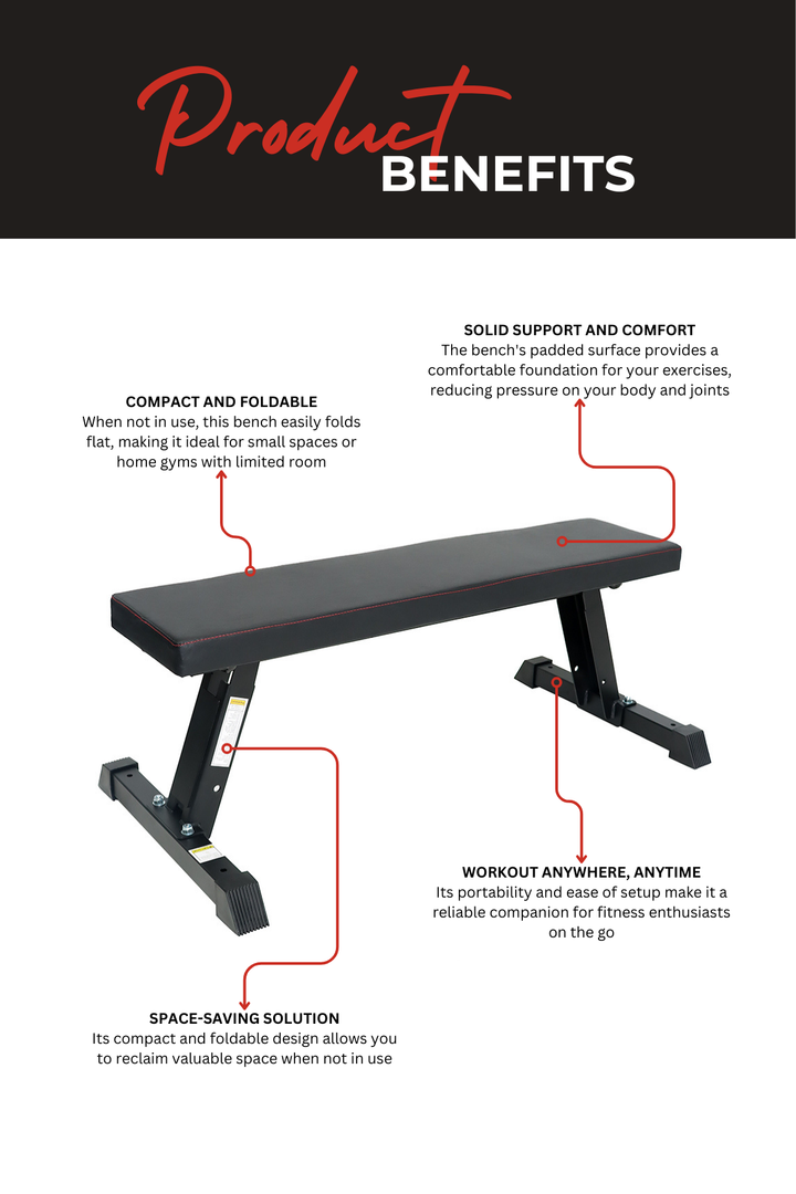 Body Iron Foldable Flat Bench