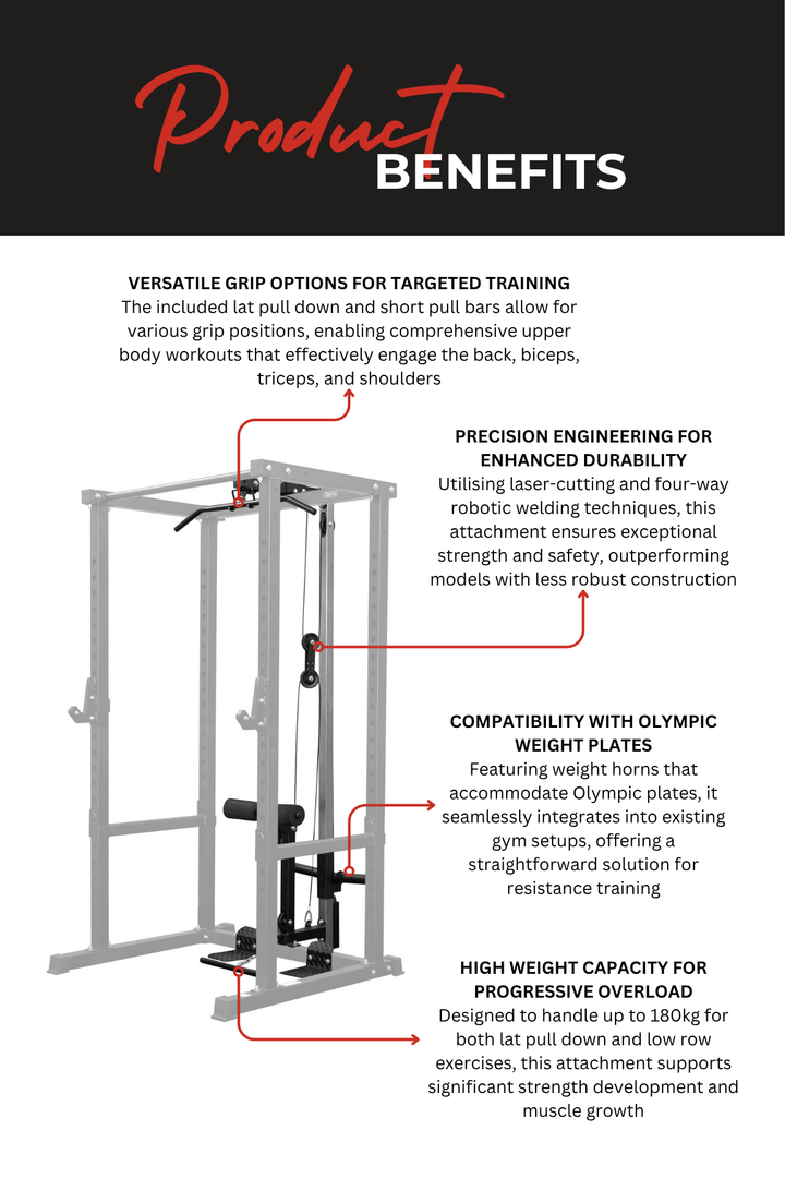 Body Iron CX/Studio Lat Pull Down / Low Row Attachment