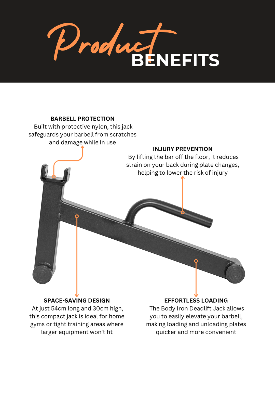 Body Iron Mini Dead Lift Barbell Jack