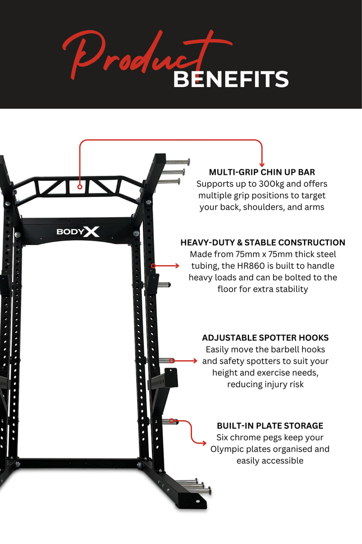 Body X Commercial Half Rack HR860