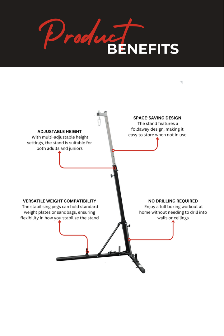 Body Iron Foldable Boxing Stand