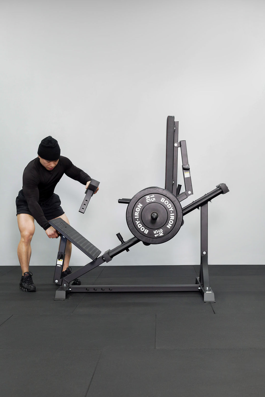 Body Iron Compact Leg Press & Calf Raise Machine