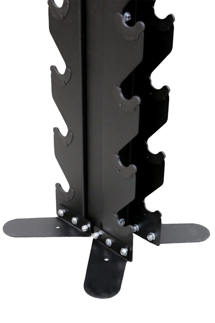 Body Iron Commercial Vertical Hex Dumbbell Rack 10 Pairs