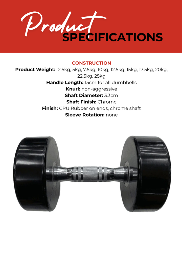 Body Iron 275kg Commercial Club CPU Dumbbell Set with Optional Rack