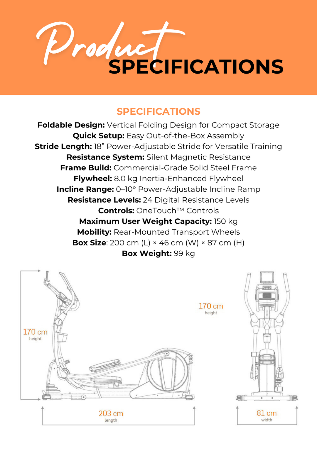 NordicTrack Space Saver SE9i Elliptical Cross Trainer