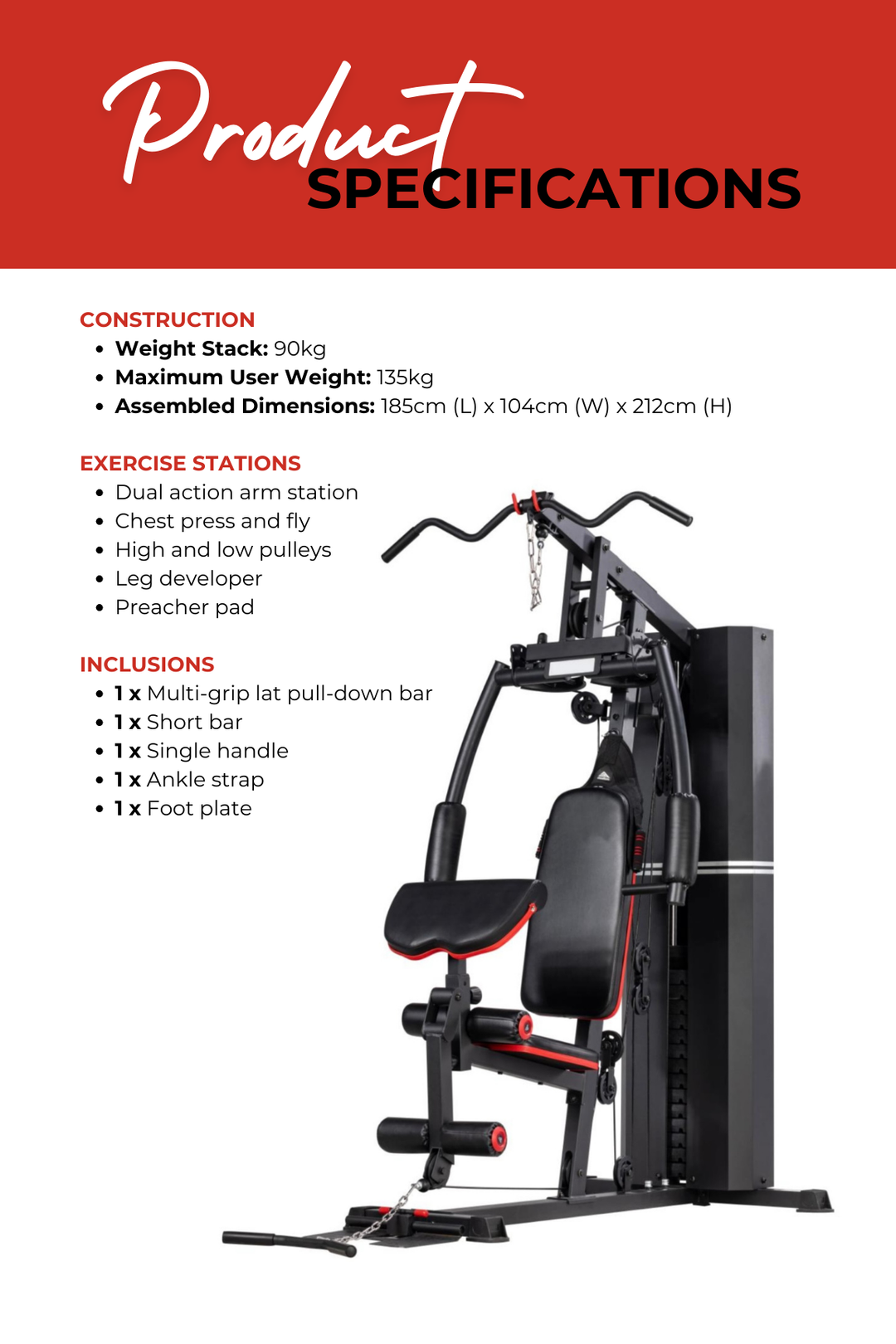 Body Iron Multi Station Home Gym BHG4000