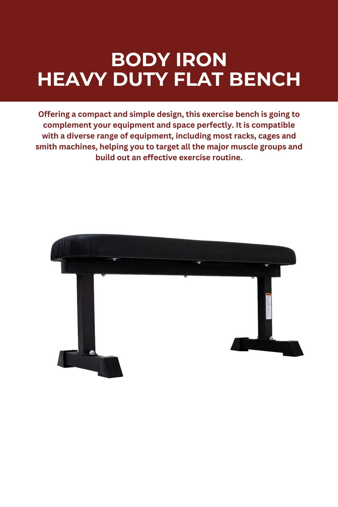 Body Iron Heavy Duty Flat Bench