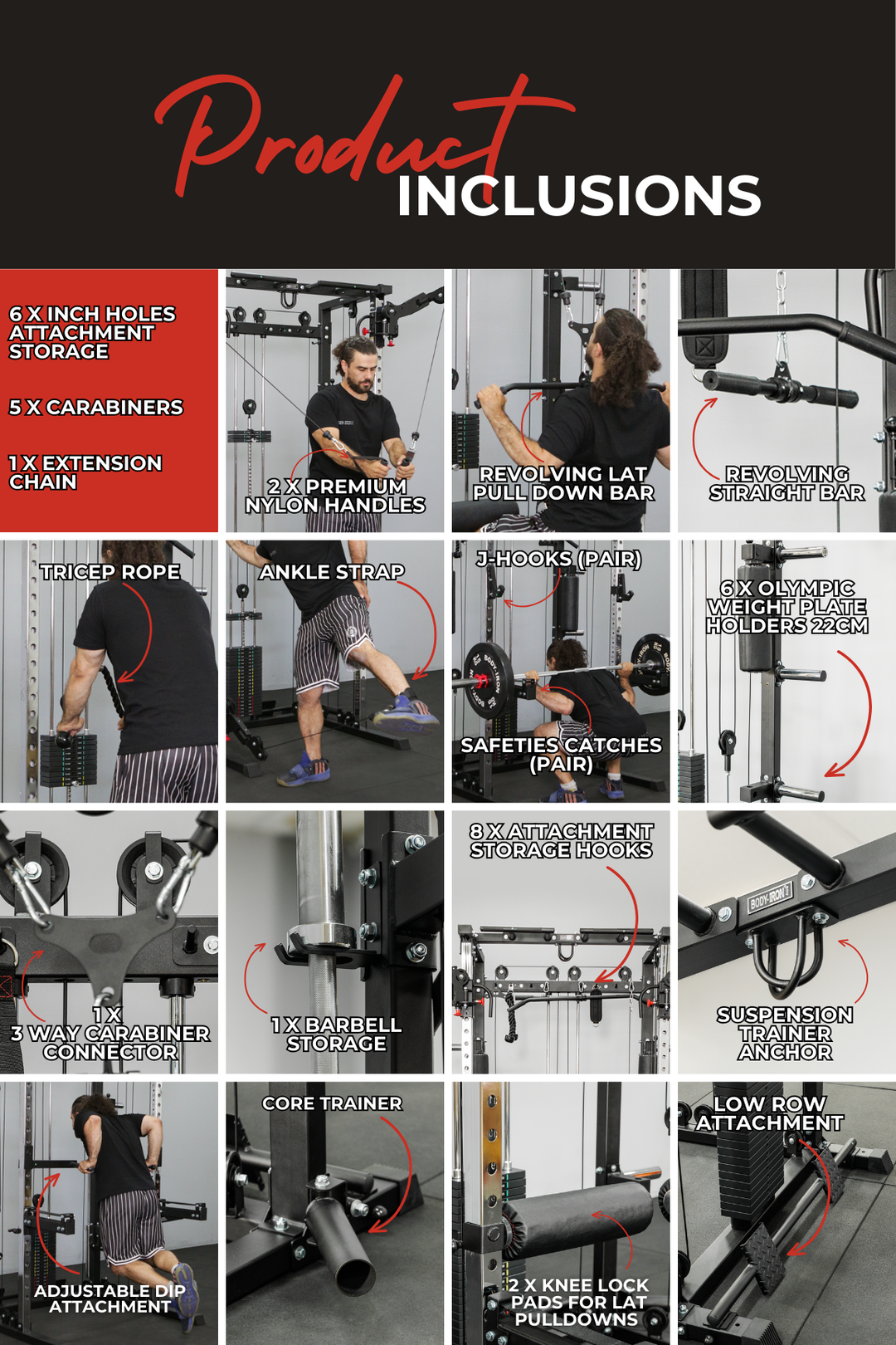 เครื่องออกกำลังกาย Body Iron Studio X9 All In One Trainer