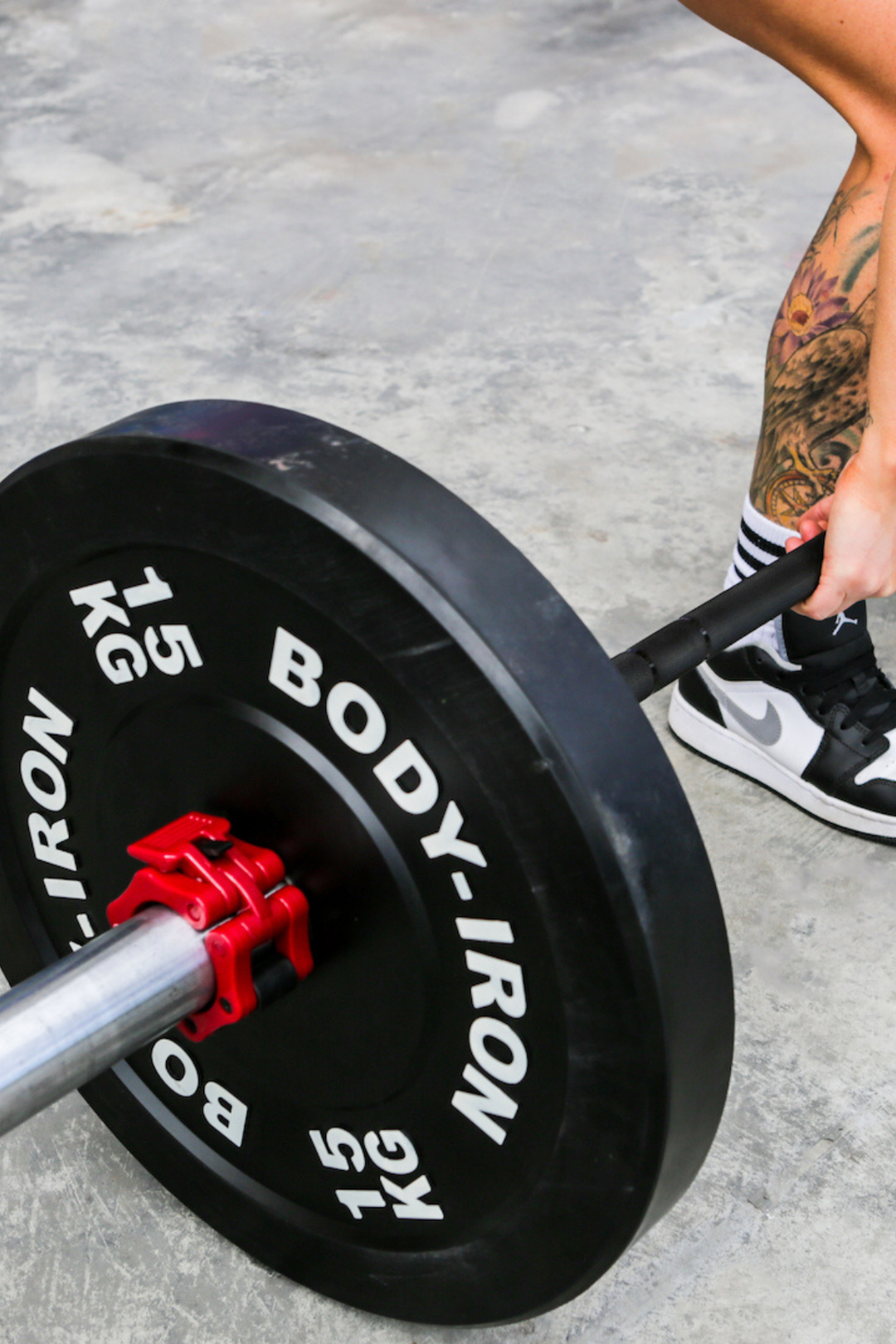 Body Iron Olympic Barbell Snap Locks (Red)