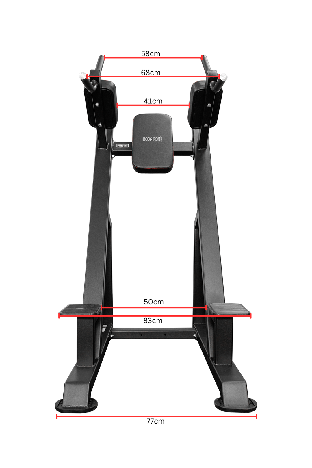 Body Iron Commercial Pro Knee Raise Dip Station