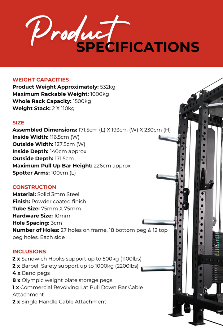 Body Iron Commercial Power Rack PR9500