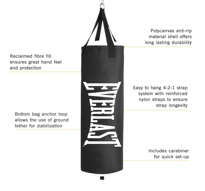 Everlast Core Heavy Bag 4ft Black