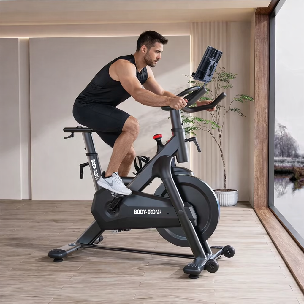 จักรยานปั่นออกกำลังกาย BodyIron Studio Spin Bike SB800