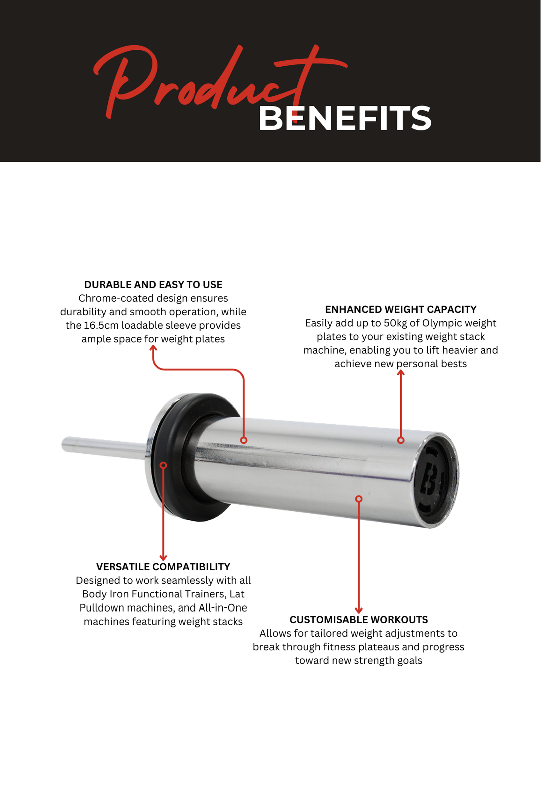 Body Iron Weight Stack Pin