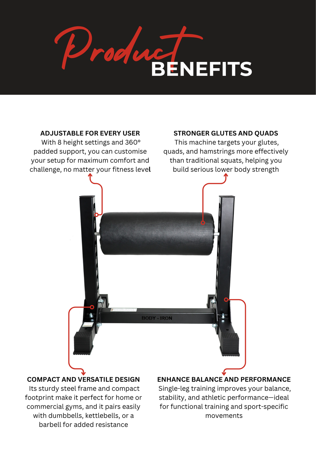 Body Iron Bulgarian Split Squat
