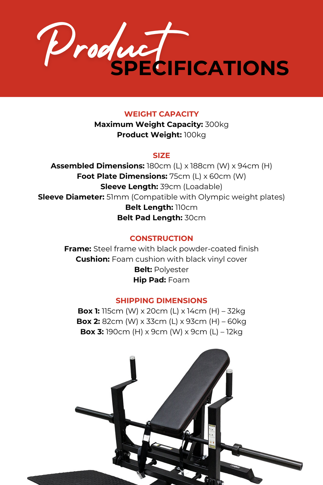 Body Iron Commercial Hip Thrust Machine